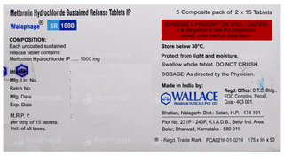 Walaphage Sr 1000 Tablet 15